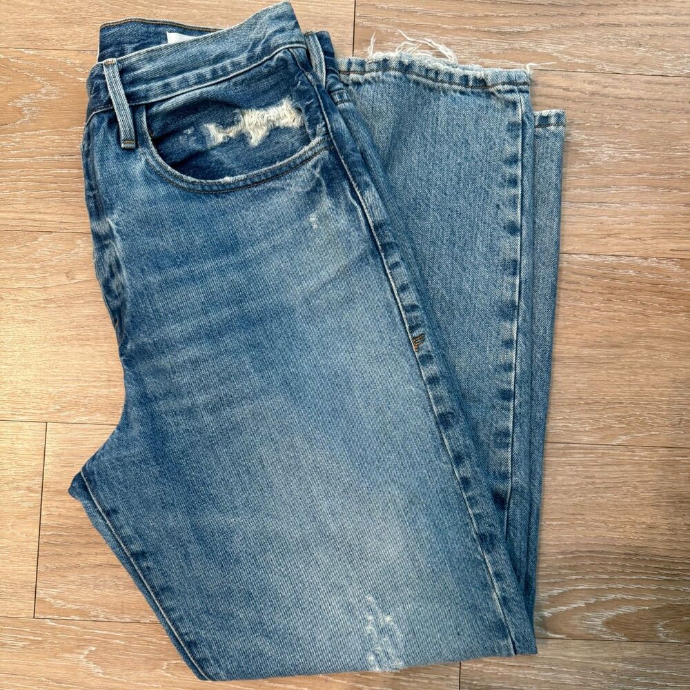 FRAME Le Original Button Fly Straight Leg Jeans Size 28